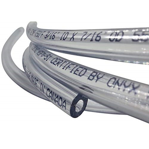 Mini/Regular/Pro Filler Tubing 100 Feet | 5/16" ID (8 mm) 7/16" OD (11 mm) | Food Safe Certified (NSF 51) Vinyl PVC tubing Multipurpose Tube for Beer Line, Kegerator, Wine Making, Aquaponics, Air Hose, Clear