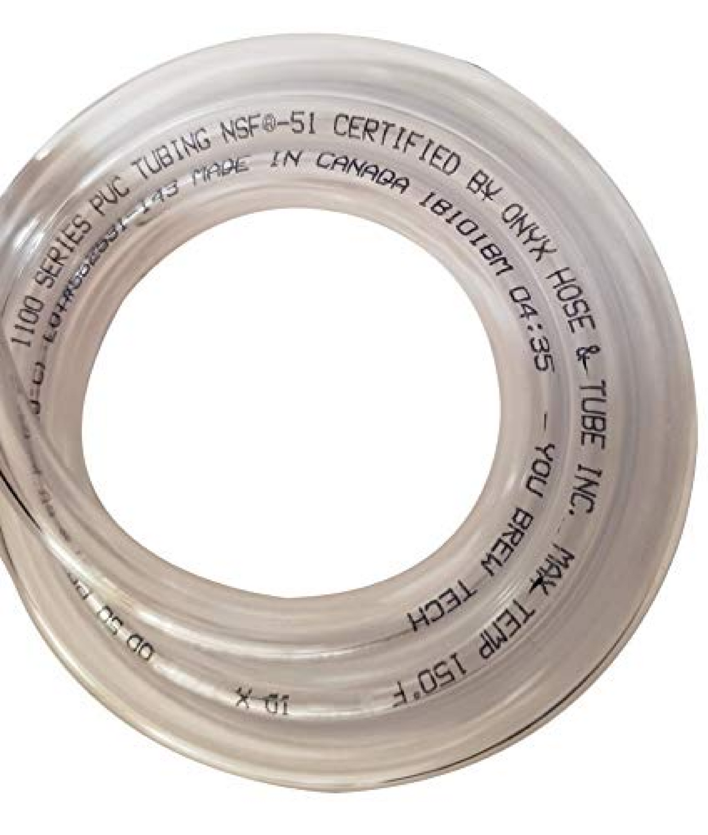 Beer Line Kegging 3/16" ID (5 mm) 7/16" OD (11 mm) Food Safe Certified (NSF 51) Vinyl PVC tubing Multipurpose Tube for Beer Line, Kegerator, Wine Making, Aquaponics, Air Hose, Clear