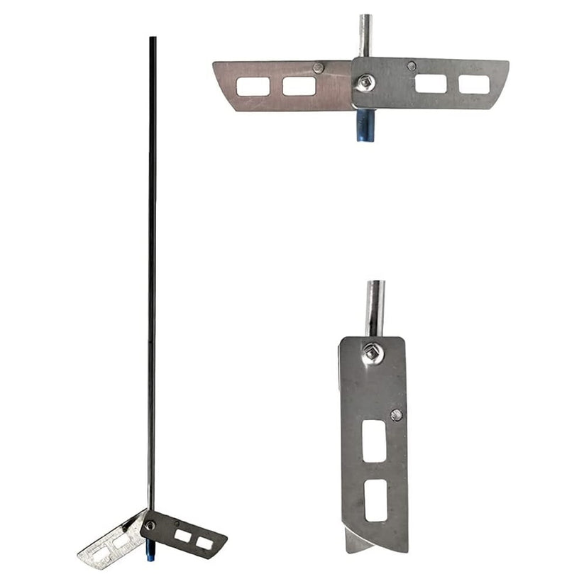 18" Stainlesss Steel Whip Degassing Stirrer. Drill Attachment Mix Wine