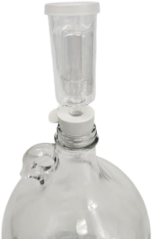 Fermentation Stopung 2 in 1. Rubber Stopper and Bung in One. #6.5#6 For Home Brew Fermenation - For Beer, Wine, Hard Cider, Mead Making, Picking & More Pack of 1
