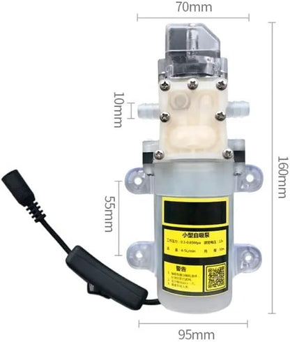 Professional Micro 12V Dc Diaphragm Sprayer Water Wine Juice Filling Gun Electric High Pressure Water Pump