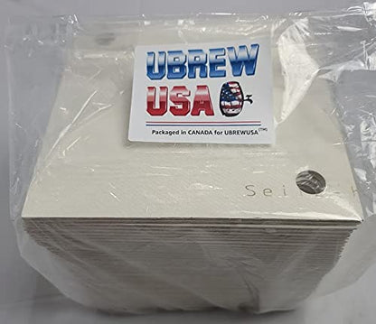 #1 Filter Pads Compatible with Buon Vino Super Jet 8.0 Micron, White (Pack of 200), 8 Micron Filtering pads. Filter Wine Beer, Kombucha, Mead Mash. Coarse filtarion| Not a Buon Vino product.