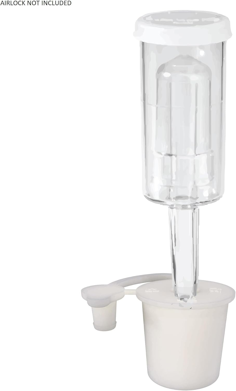 Fermentation Stopung 2 in 1. Rubber Stopper and Bung in One. #6.5#6 For Home Brew Fermenation - For Beer, Wine, Hard Cider, Mead Making, Picking & More Pack of 1