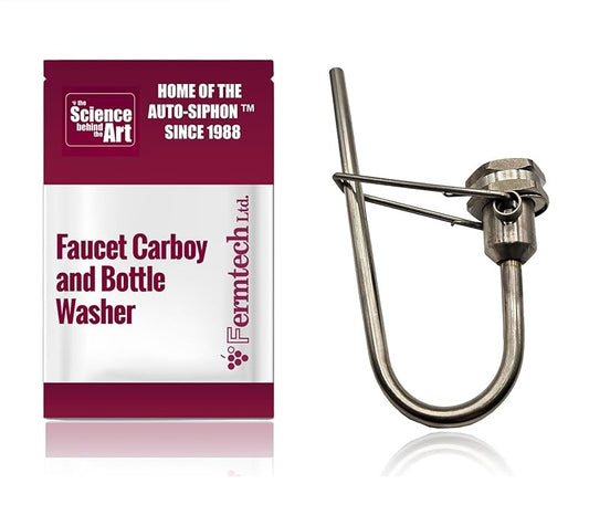 Faucet Jet Carboy and Beer Wine Bottle Washer Stainless Steel