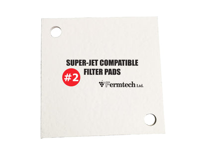 #2 FIlters Wine Beer Kombucha pads Compatible Super Jet  | 2 Micron Filtering pads | Filter Wine Beer, Kombucha, Mead Mash. Polishing filtration| Not a Buon Vino product.