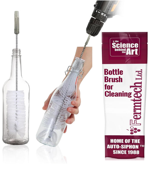Drill Bit Attachment Bottle Washer. Wine/Beer Bottle Brush for Cleaning. Clean any Cup, Sillicone Water Bottles, Stainless Steel Vacuum Tumblers.