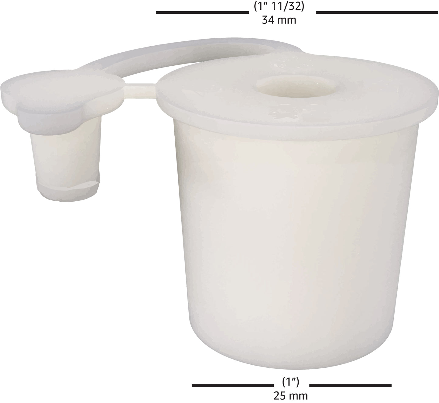 Fermentation Stopung 2 in 1. Rubber Stopper and Bung in One. #6.5#6 For Home Brew Fermenation - For Beer, Wine, Hard Cider, Mead Making, Picking & More Pack of 1