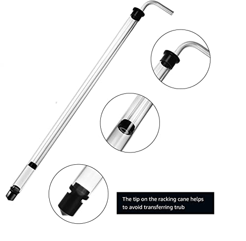 Fermtech Auto Siphon Home Brewing Kit - 5/16" Regular Size With 8 Feet Tubing & Clamp For Beer Making